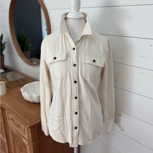 Patagonia womens organic cotton button up size M cream